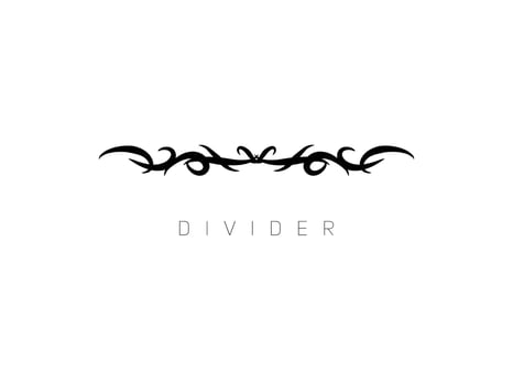 Vector Floral Calligraphy element flourish, divider for page decoration and frame design illustration swirl for text
