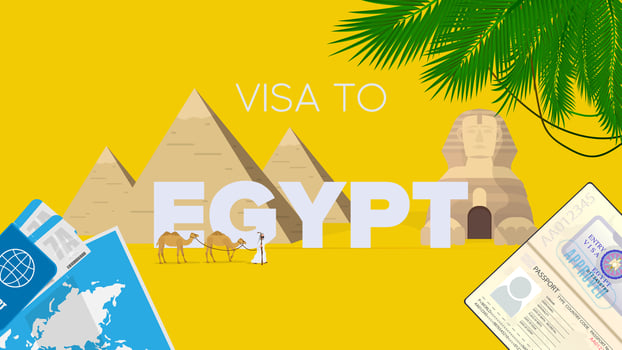Visa to egypt - visa to egypt vector