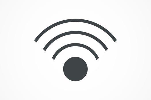 wifi signal wave icon vector