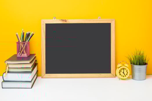 School equipment on yellow background, Education background concept School equipment on yellow background, Education background concept photo