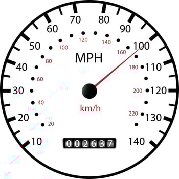 black speed meter design vector