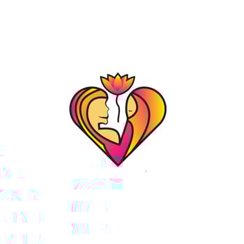 child and mother logo, child love logo, mother's love logo vector