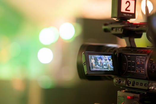 Journalists are recording meeting conference photo