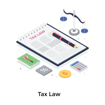 Tax Law Concepts vector