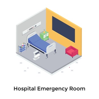 Hospital Emergency Room vector