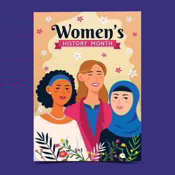 Women's History Month Posters vector