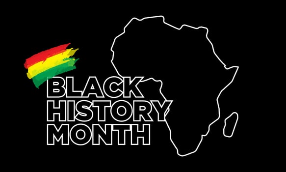 Black History Month Background Design. Vector Illustration.