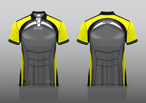 polo shirt uniform design for outdoor sports vector