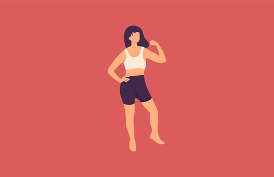 Body Goal Woman Gym Vector Il...