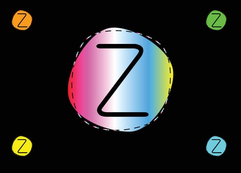 Z letter logo and icon design template vector