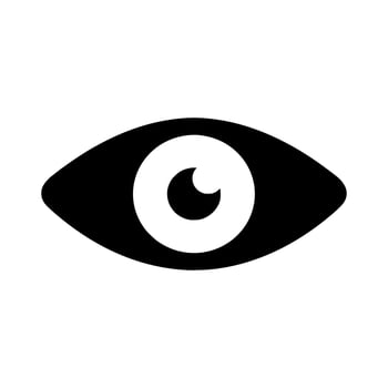 Eye icon sign flat. illustration logo design vector