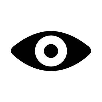 Eye icon sign flat. illustration logo design vector