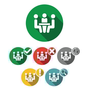 Conference meeting Icons vector