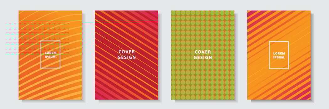 colorful modern cover template future design style material background vector