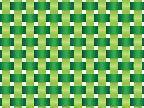 vintage woven background made of bamboo vector