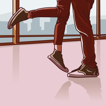 Moment of love vector