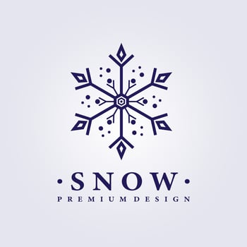 snow logo vector illustration design