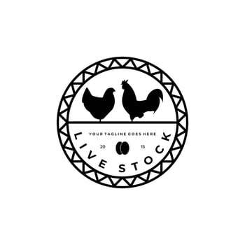 livestock logo vector illustration design , rooster chicken logo , farm he logo
