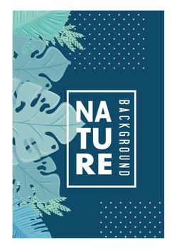 nature background, tropical nature leaves of pastel color vector