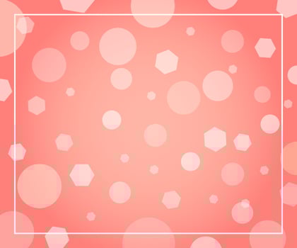 Abstract bubbles dots background light magic glitter defocused pink celebration card template vector