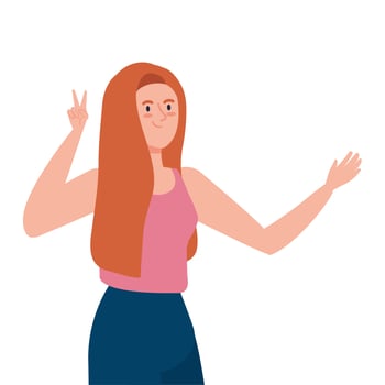 happy woman, healthy lifestyle, celebrating holiday vector