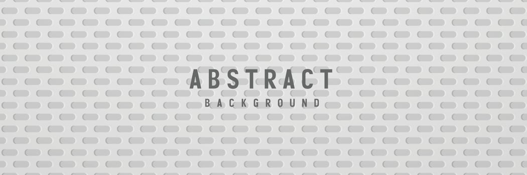 banner Abstract geometric white and gray color background vector illustration.