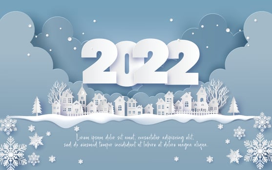 Merry Christmas and Happy New Year vector
