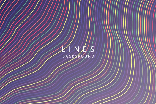 banner Wave Lines Pattern an Abstract Stripe Background, Vector