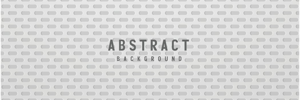 banner Abstract geometric white and gray color background vector illustration.