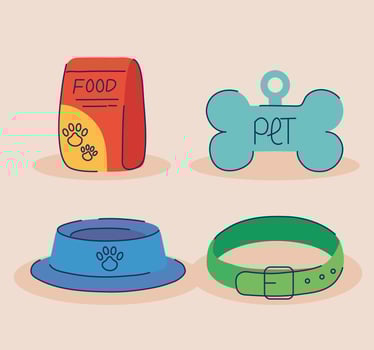 pet shop icons vector