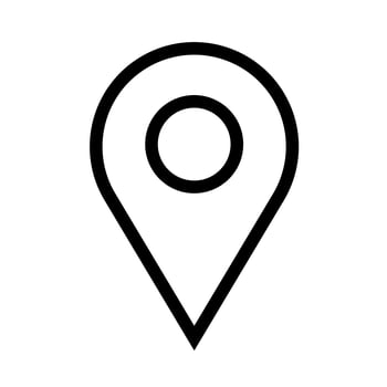 pin location line style vector