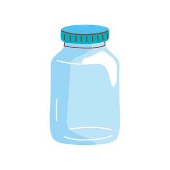 jar glass container vector