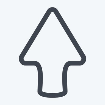 Icon Up - Line Style vector