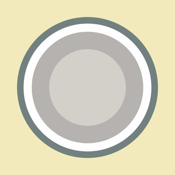 Sticker Plate - Simple illustration,Editable stroke vector