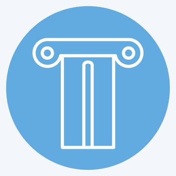 Icon Pillar - Blue Eyes Style- Simple illustration, Good for Prints , Announcements, Etc vector