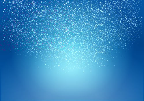 Blue background with snow. Winter background vector