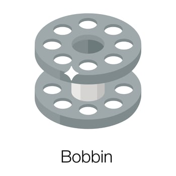 Trendy Bobbin Concepts vector