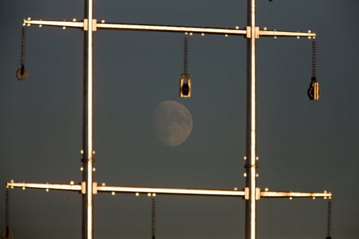 Full Moon And Power Line photo