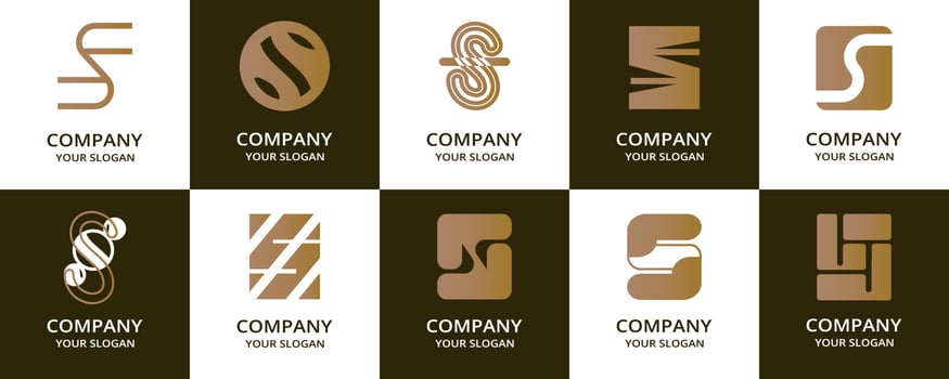 S logo set vector