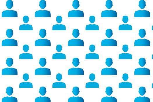 Abstract Man Avatar Pattern Background vector