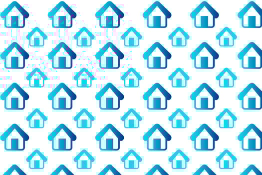 Abstract House Pattern Background vector