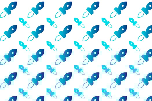 Abstract Simple Rocket Pattern Background vector