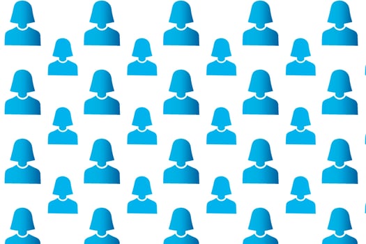 Abstract Woman Pattern Background vector
