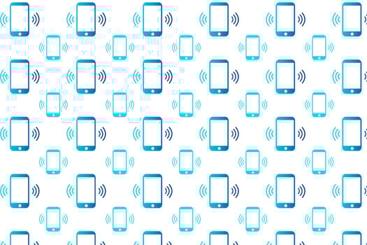 Abstract Phone Call Pattern Background vector