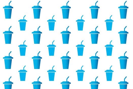 Abstract Drink Pattern Background vector