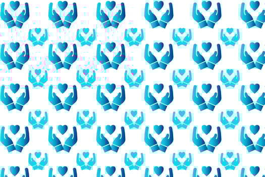 Abstract Charity Pattern Background vector