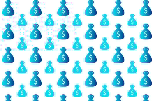 Abstract Money Pouch Pattern Background vector