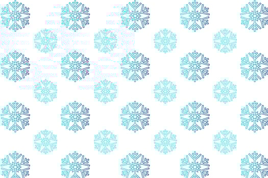 Abstract Snowflake Pattern Background vector