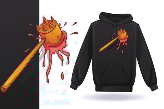 Hammer on heart, hoodie design, t shirt design for girl, t shirt design for man, hammer vector design