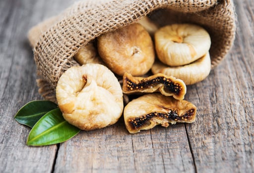 Dried figs on a table photo